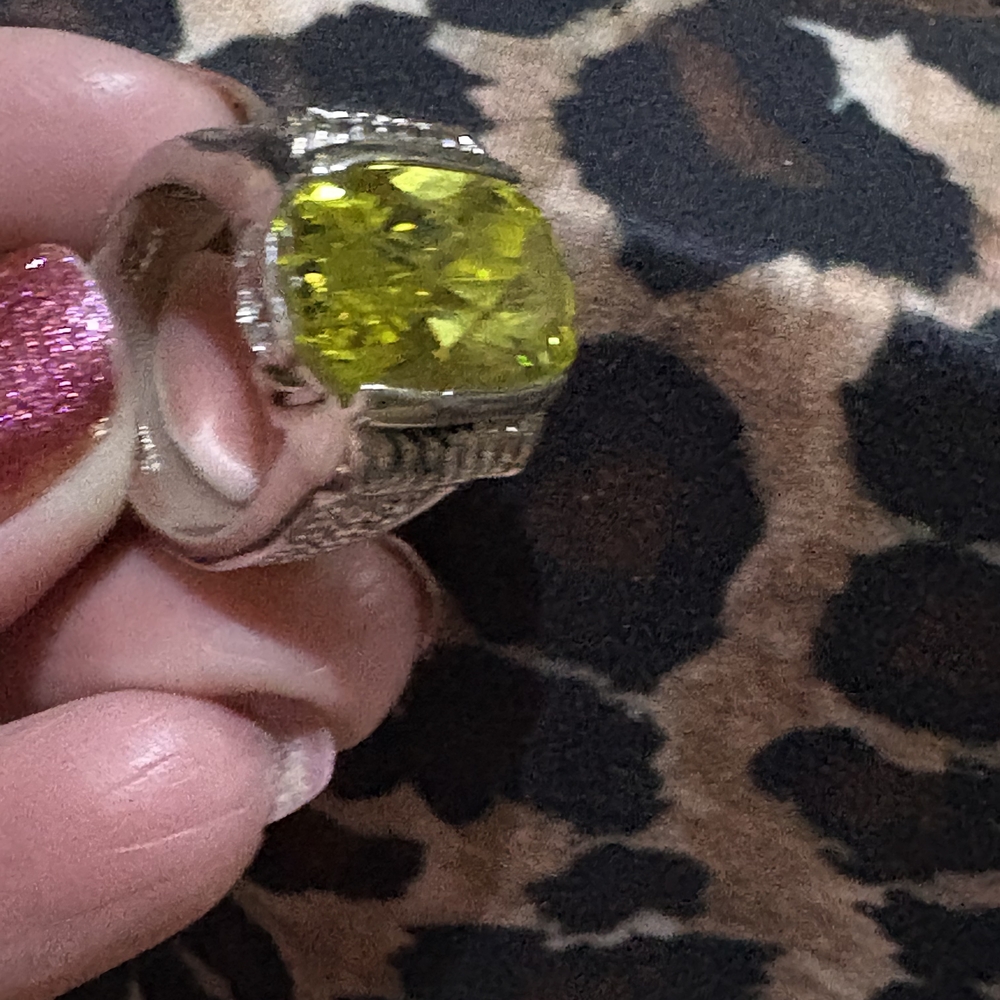 Source Unknown Citrine Silver Ring - image 5